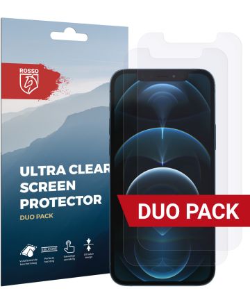 Rosso Apple iPhone 12 Pro Ultra Clear Screen Protector Duo Pack Screen Protectors