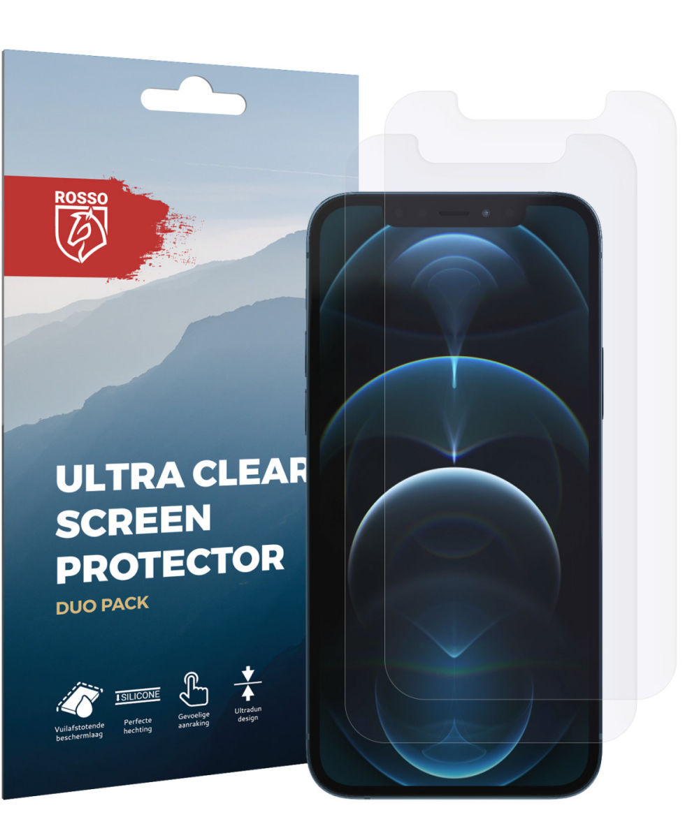 Rosso Apple iPhone 12 Pro Ultra Clear Screen Protector Duo Pack afbeelding 9