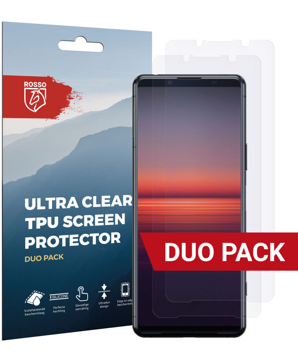 Rosso Sony Xperia 5 II Ultra Clear Screen Protector Duo Pack afbeelding 1