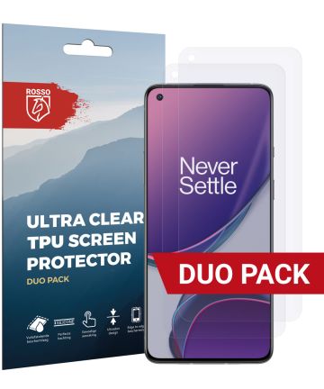 Rosso OnePlus 8T Ultra Clear Screen Protector Duo Pack Screen Protectors
