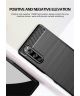 Sony Xperia 5 II Hoesje Geborsteld TPU Flexibele Back Cover Zwart