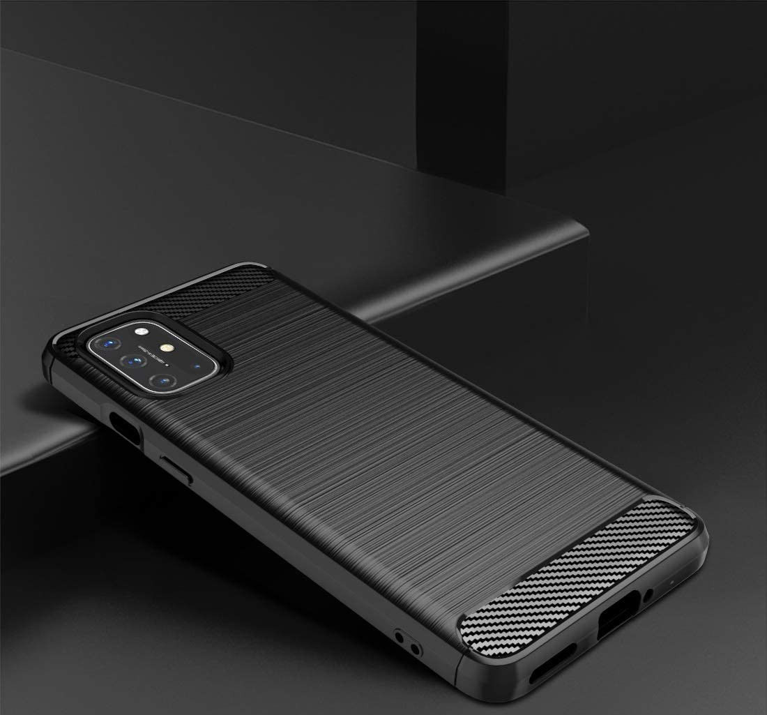 OnePlus 8T Geborsteld TPU Hoesje Zwart afbeelding 8