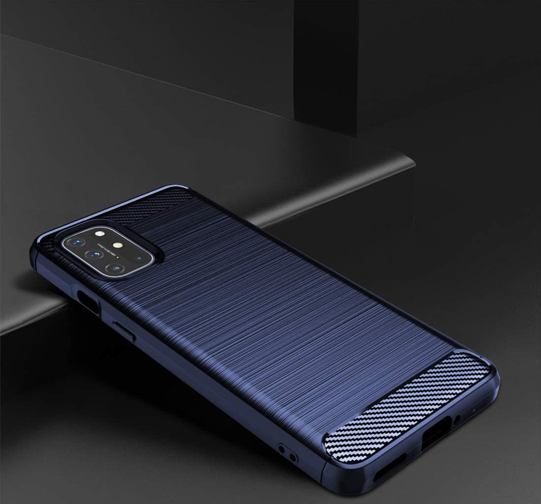OnePlus 8T Geborsteld TPU Hoesje Blauw afbeelding 8