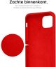HappyCase Apple iPhone 12 Pro Hoesje Siliconen Back Cover Rood