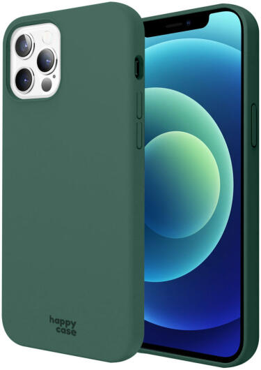 HappyCase Apple iPhone 12 Pro Hoesje Siliconen Back Cover Groen afbeelding 1