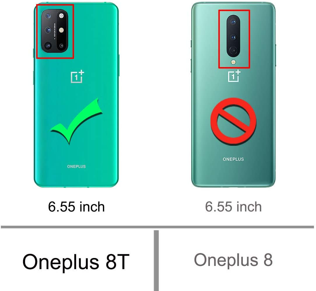 OnePlus 8T Hoesje Schokbestendig Transparant afbeelding 5