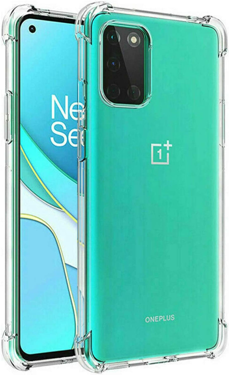 OnePlus 8T Hoesje Schokbestendig Transparant afbeelding 1