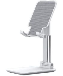 Verstelbare Aluminium iPad/Tablet Bureau Houder Opvouwbaar Wit