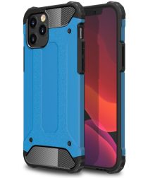 Apple iPhone 12/12 Pro Hoesje Shockproof Hybride Backcover Licht Blauw