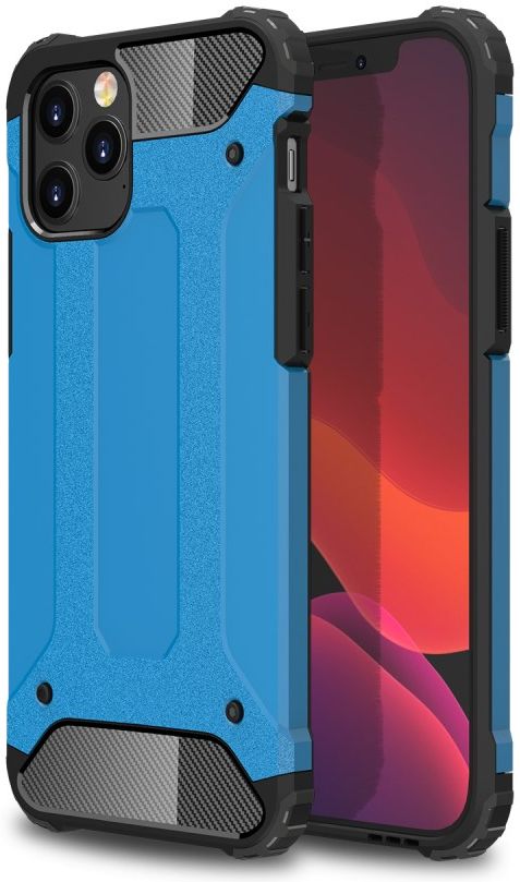 Apple iPhone 12 / 12 Pro Hoesje Hybride Shock Proof Back Cover Blue afbeelding 1