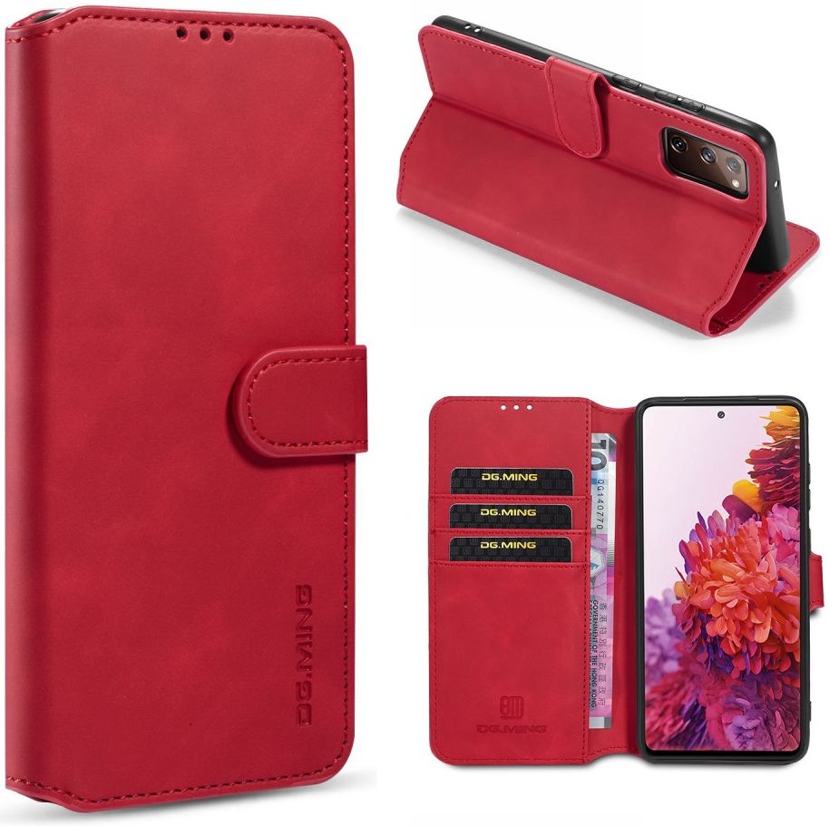DG Ming Retro Portemonnee Samsung Galaxy S20 FE Hoesje Rood afbeelding 10