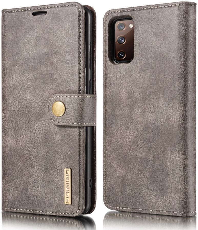 Samsung Galaxy S20 FE 2-in-1 Bookcase en Back Cover Hoesje Grijs afbeelding 4