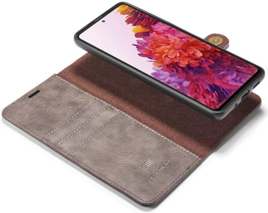 Samsung Galaxy S20 FE 2-in-1 Bookcase en Back Cover Hoesje Grijs afbeelding 1