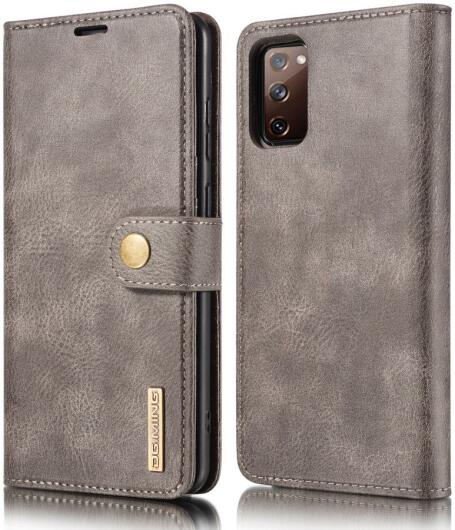 Samsung Galaxy S20 FE 2-in-1 Bookcase en Back Cover Hoesje Grijs afbeelding 4