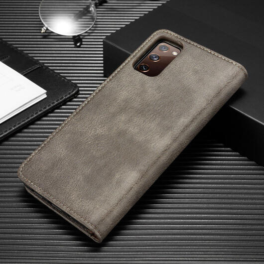 Samsung Galaxy S20 FE 2-in-1 Bookcase en Back Cover Hoesje Grijs afbeelding 14