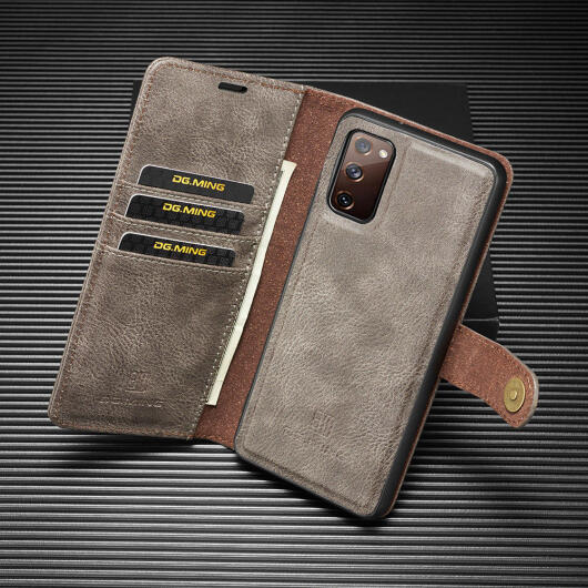 Samsung Galaxy S20 FE 2-in-1 Bookcase en Back Cover Hoesje Grijs afbeelding 15