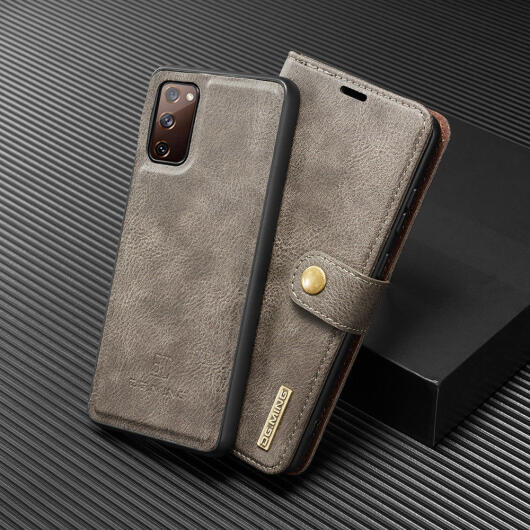 Samsung Galaxy S20 FE 2-in-1 Bookcase en Back Cover Hoesje Grijs afbeelding 16