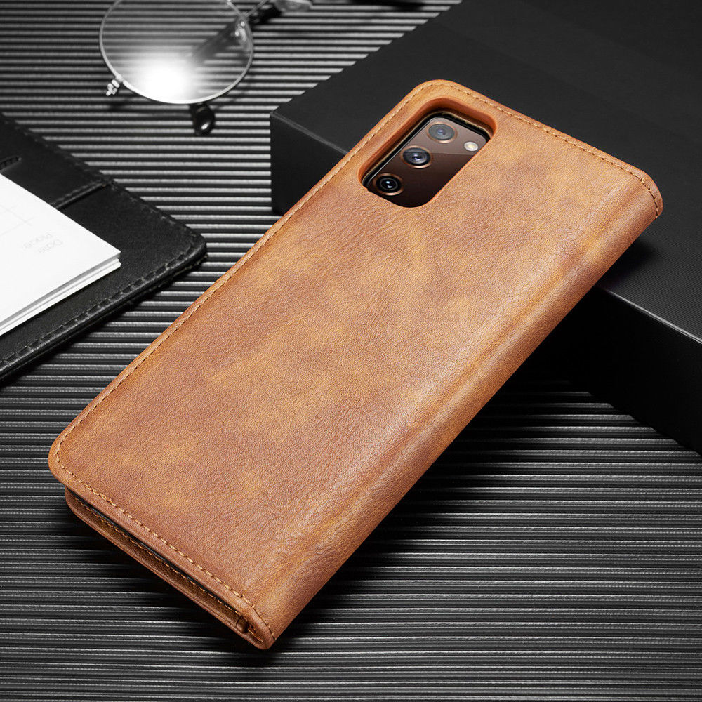 Samsung Galaxy S20 FE 2-in-1 Bookcase en Back Cover Hoesje Bruin afbeelding 14