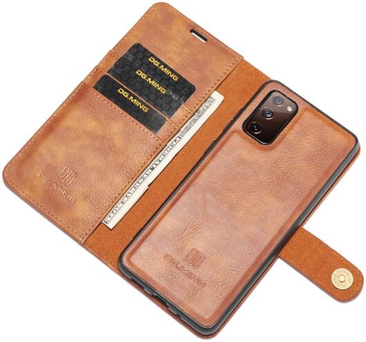 Samsung Galaxy S20 FE 2-in-1 Bookcase en Back Cover Hoesje Bruin afbeelding 5