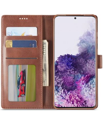 LC.IMEEKE Samsung Galaxy S20 FE Wallet Book Case Bruin Hoesjes