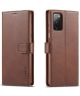 LC.IMEEKE Samsung Galaxy S20 FE Wallet Book Case Bruin