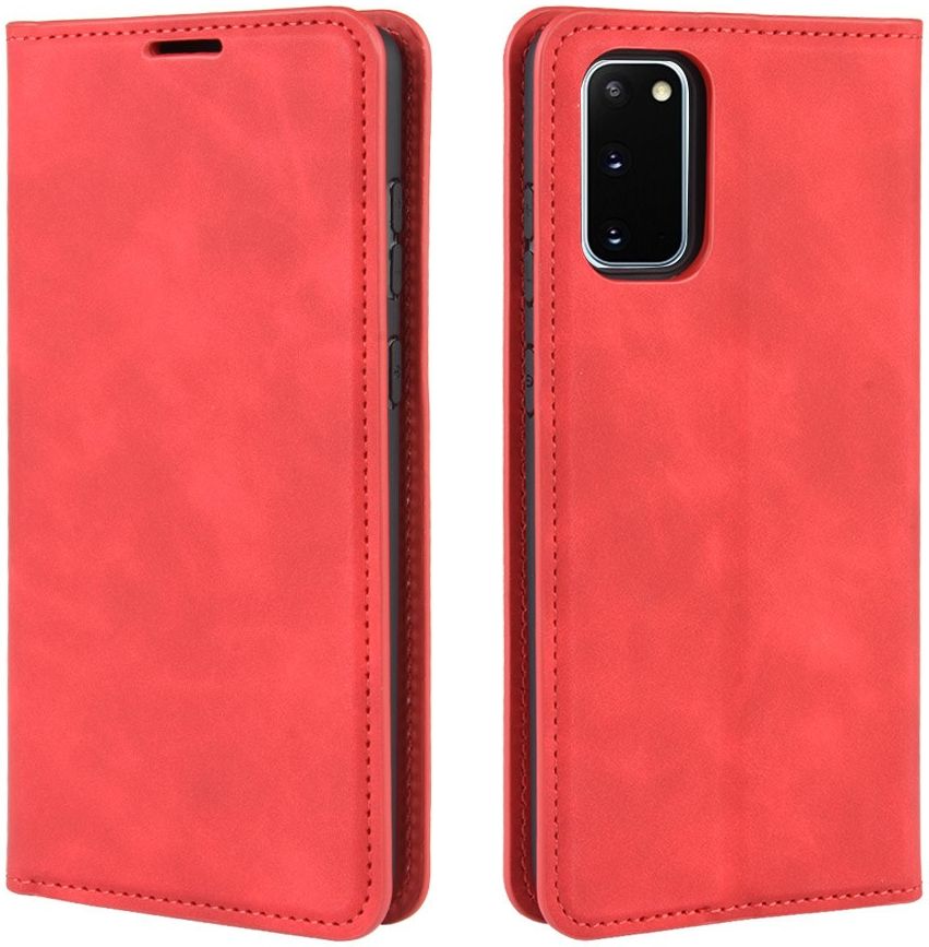 Samsung Galaxy S20 FE Hoesje Wallet Book Case Kunstleer Rood afbeelding 6