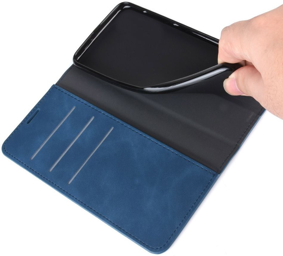 Samsung Galaxy S20 FE Hoesje Wallet Book Case Kunstleer Blauw afbeelding 4
