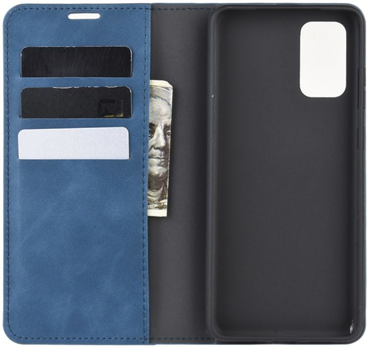 Samsung Galaxy S20 FE Hoesje Wallet Book Case Kunstleer Blauw afbeelding 5