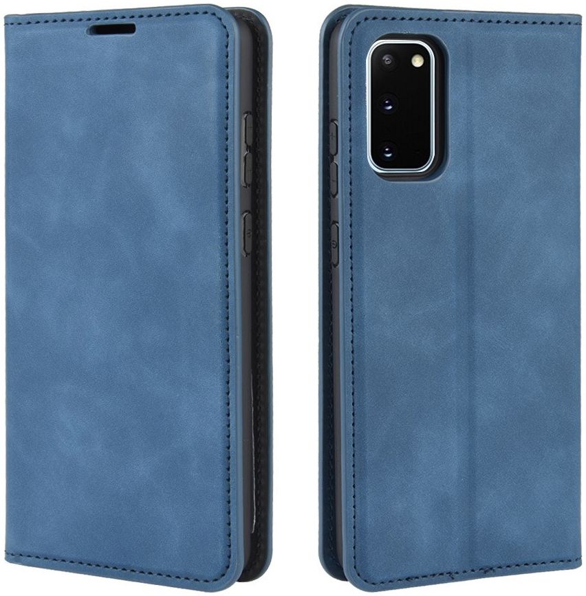 Samsung Galaxy S20 FE Hoesje Wallet Book Case Kunstleer Blauw afbeelding 8