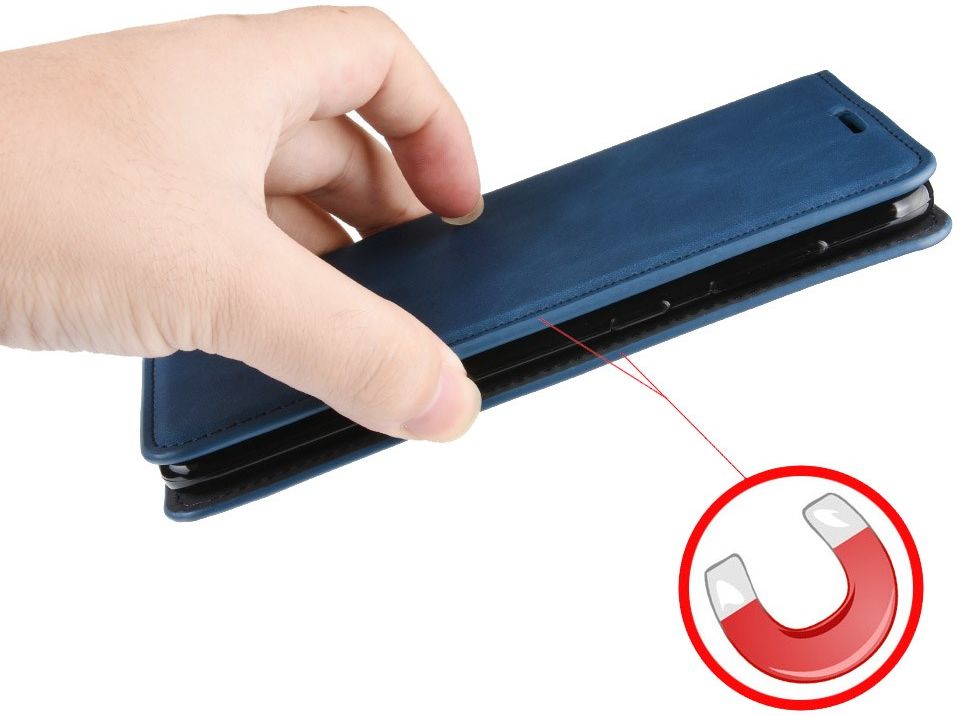 Samsung Galaxy S20 FE Hoesje Wallet Book Case Kunstleer Blauw afbeelding 3