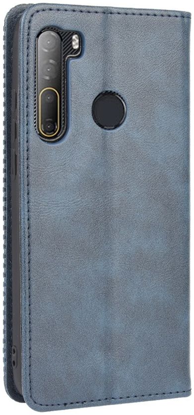 HTC Desire 20 Pro Retro Book Case Portemonnee Hoesje Grijs afbeelding 9