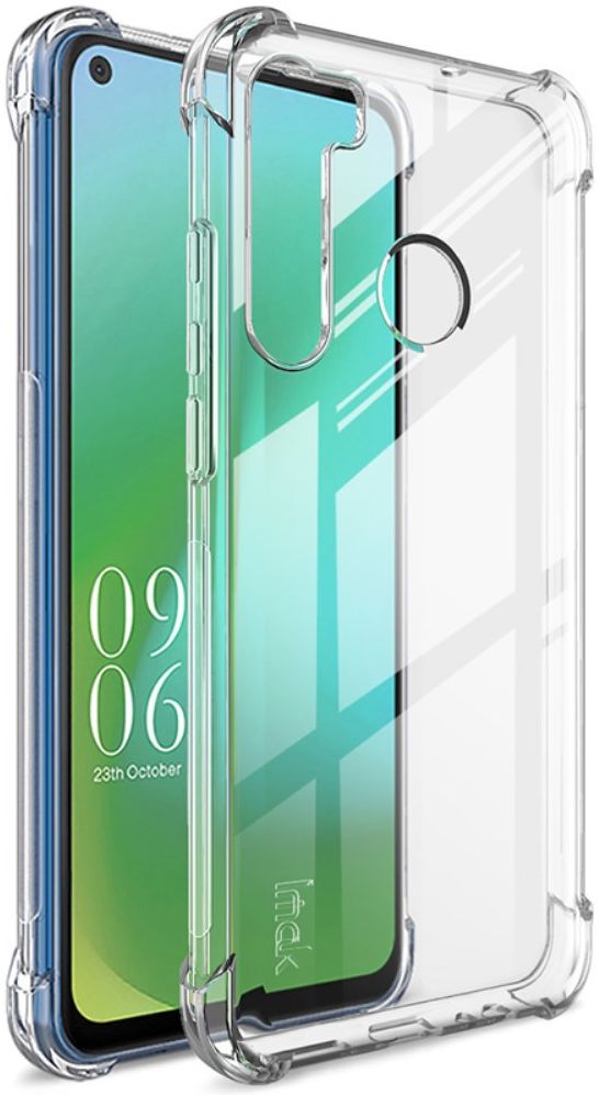 IMAK HTC Desire 20 Pro Hoesje TPU + Screenprotector Transparant afbeelding 1