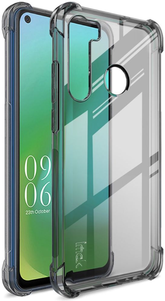 IMAK HTC Desire 20 Pro Hoesje + Screenprotector Transparant Zwart afbeelding 1
