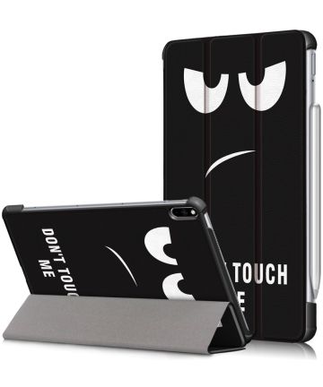 Huawei MatePad Pro Tri-Fold Hoes met Don't Touch Me Print Hoesjes