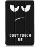 Huawei MatePad Pro Tri-Fold Hoes met Don't Touch Me Print