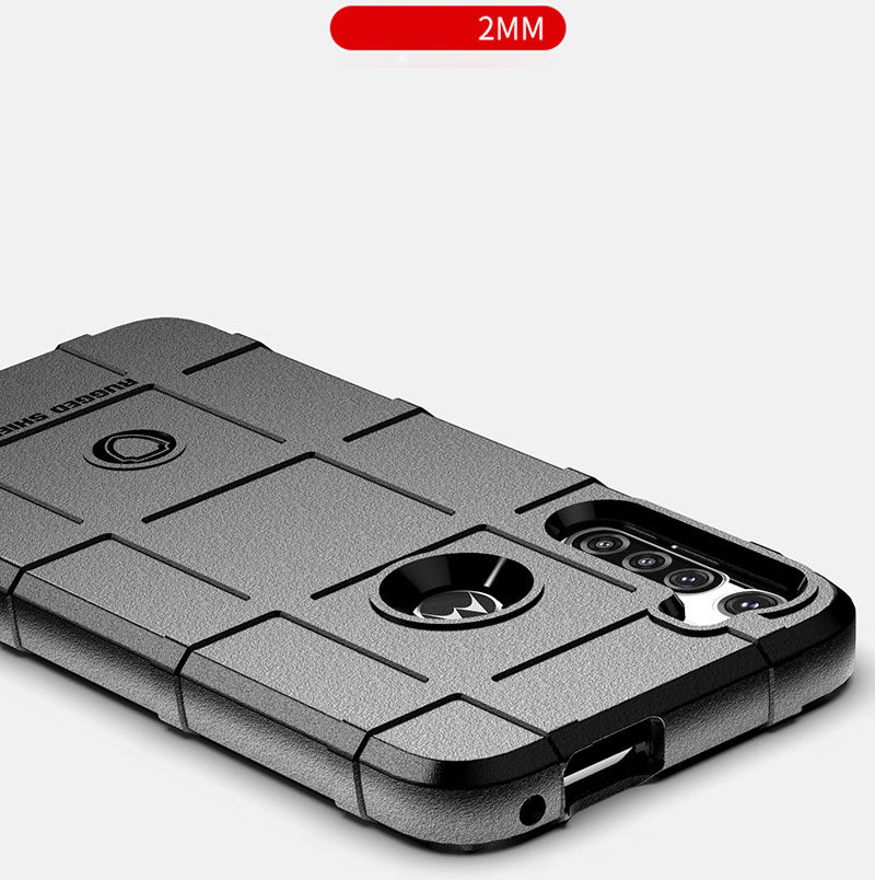 Motorola Moto One Fusion Plus Hoesje Rugged Shield Zwart afbeelding 8
