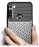 Motorola Moto One Fusion Plus Twill Thunder Texture Back Cover Zwart