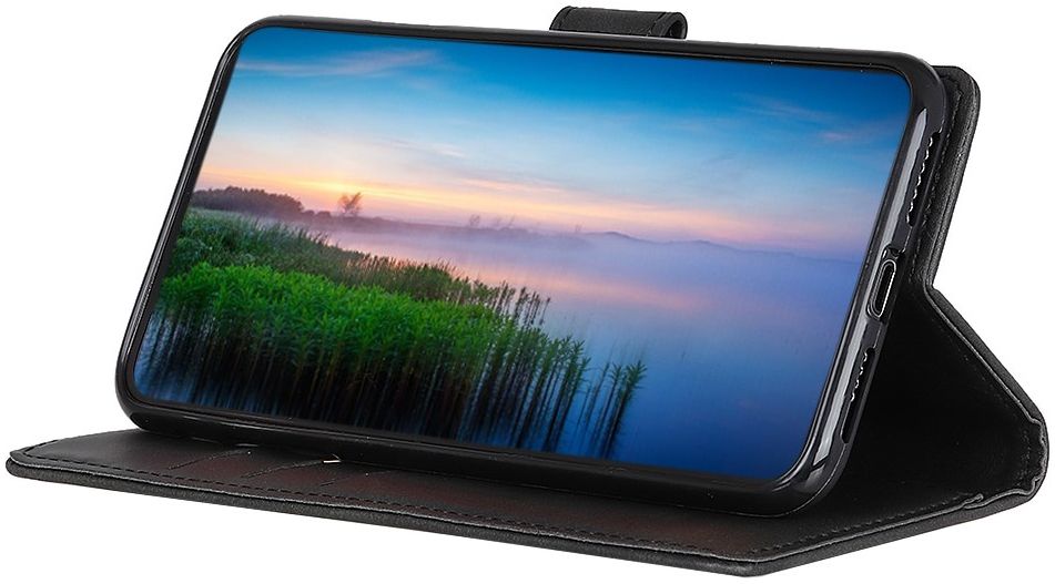 Motorola Moto G9 Plus Portemonnee Stand Hoesje Zwart afbeelding 3