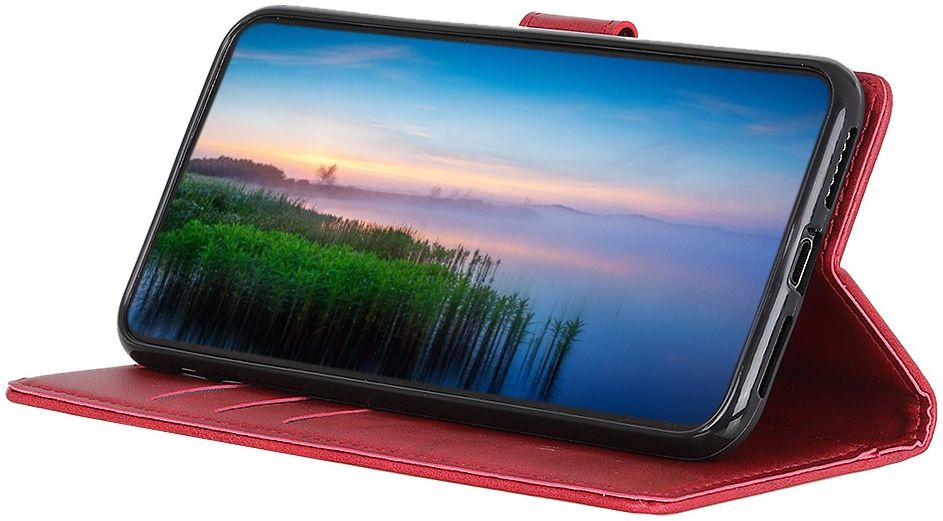 Motorola Moto G9 Plus Portemonnee Stand Hoesje Rood afbeelding 3