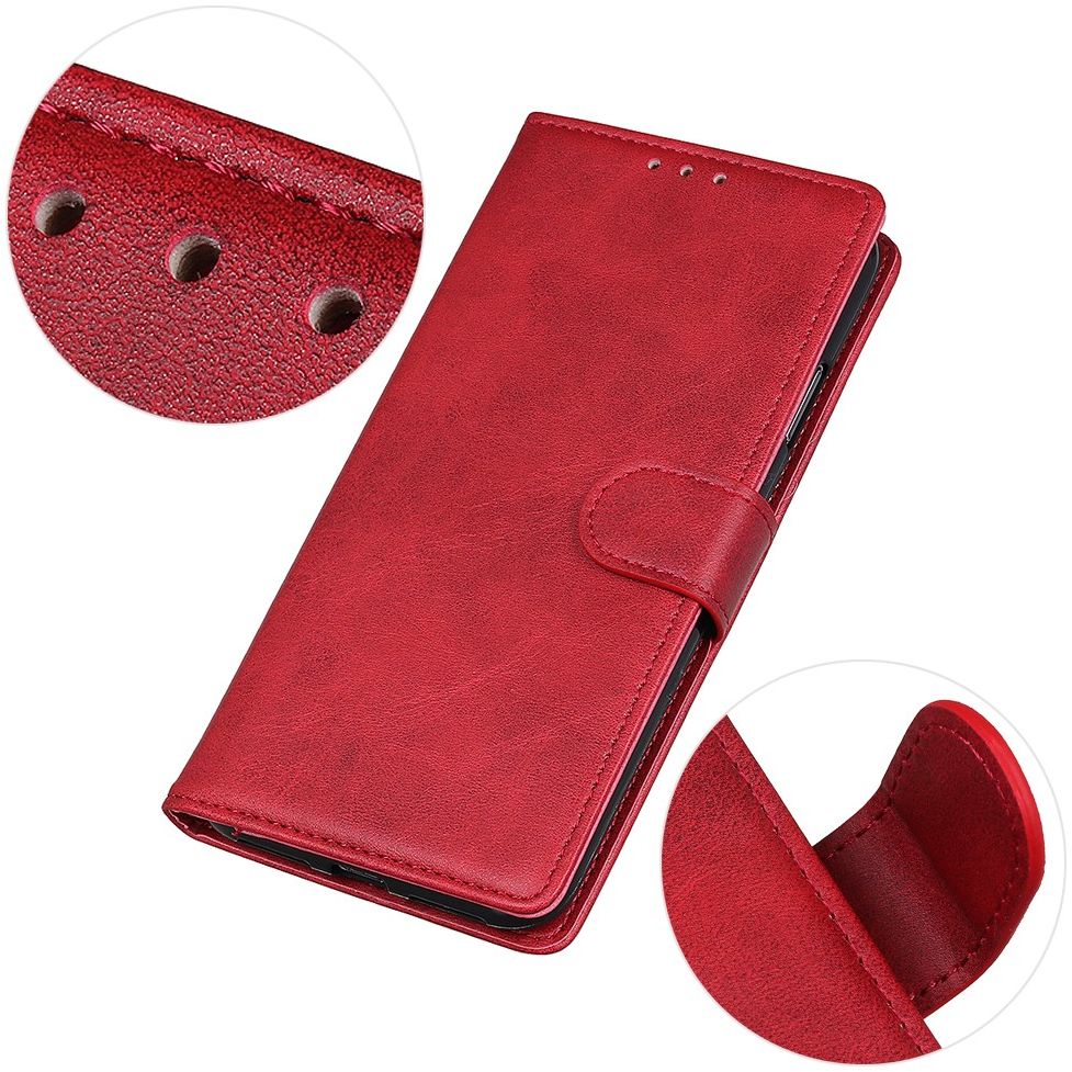 Motorola Moto G9 Plus Portemonnee Stand Hoesje Rood afbeelding 5