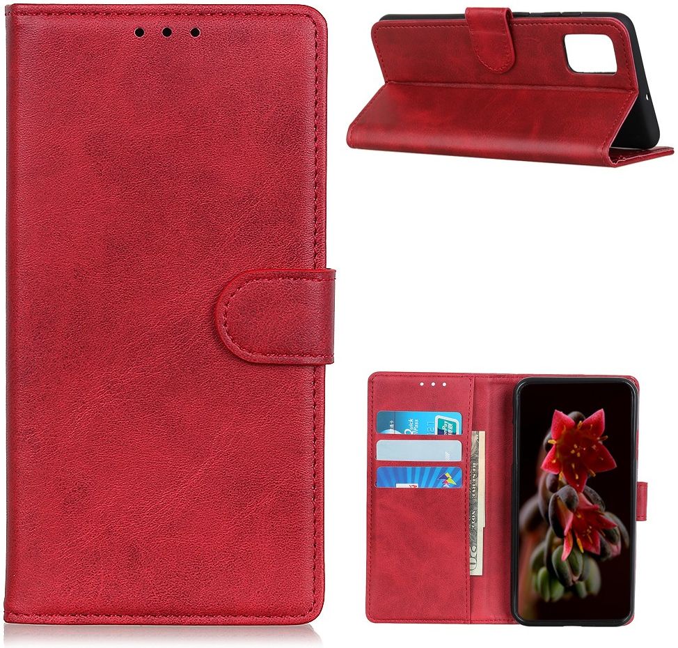 Motorola Moto G9 Plus Portemonnee Stand Hoesje Rood afbeelding 7