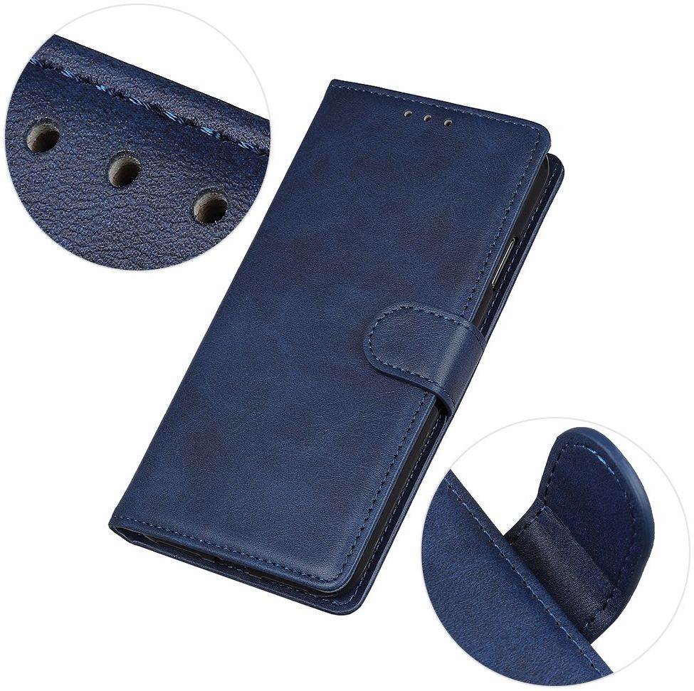 Motorola Moto G9 Plus Portemonnee Stand Hoesje Blauw afbeelding 5
