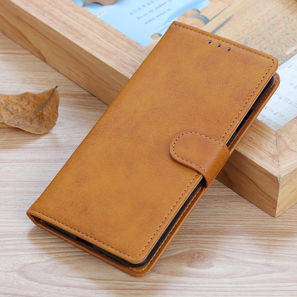 Motorola Moto G9 Plus Portemonnee Stand Hoesje Bruin afbeelding 6