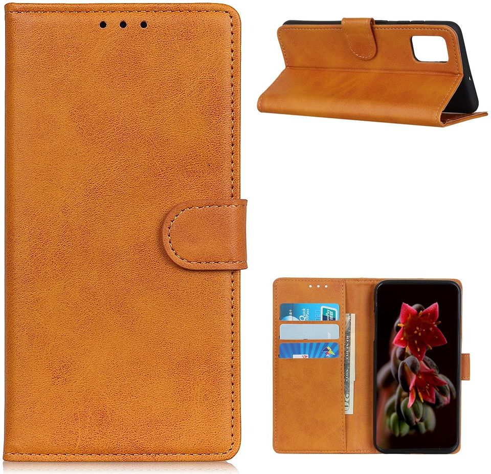 Motorola Moto G9 Plus Portemonnee Stand Hoesje Bruin afbeelding 7