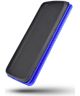 Motorola Moto G9 Plus Carbon Fiber Portemonnee Hoesje Blauw