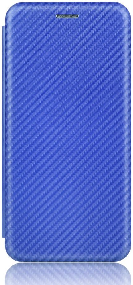 Motorola Moto G9 Plus Carbon Fiber Portemonnee Hoesje Blauw afbeelding 9