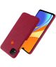 Xiaomi 9C Hoesje Stoffen Back Cover Rood