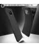 Xiaomi Poco X3 / X3 Pro Hoesje Twill Slim Textuur Back Cover Zwart