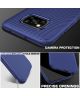 Xiaomi Poco X3 / X3 Pro Hoesje Twill Slim Textuur Back Cover Blauw