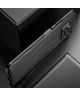 Xiaomi Poco X3 / X3 Pro Hoesje TPU Carbon Fiber Back Cover Zwart